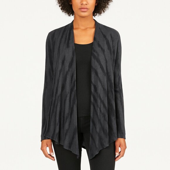 star vixen plus size womens black gray open front long sleeve sweater size 3X - Picture 1 of 4
